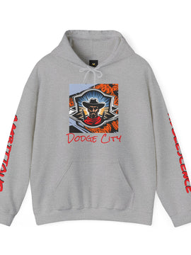 Ambitious Adolescence "Dodge City" Graphic Unisex Heavy Blend™ Hooded Sweatshirt