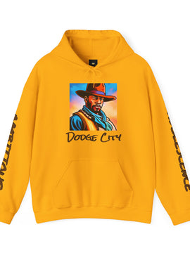 Ambitious Adolescence "Dodge City" Graphic Unisex Heavy Blend™ Hooded Sweatshirt