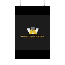 Ambitious Adolescence logo on Premium Matte Vertical Posters