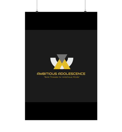 Ambitious Adolescence logo on Premium Matte Vertical Posters