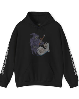 Ambitious Adolescence "Gamer Community Prints" The Gambling Reaper Graphic Unisex Heavy Blend™ Hooded Sweatshirt