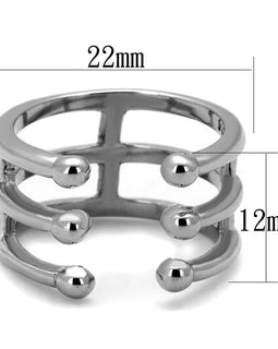 Women Stainless Steel No Stone Rings TK2267