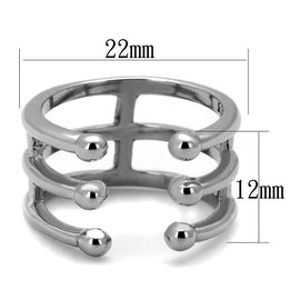 Women Stainless Steel No Stone Rings TK2267