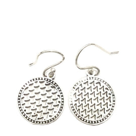 Drop Circle Earrings