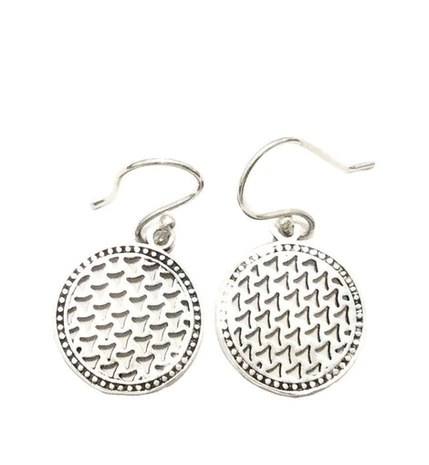 Drop Circle Earrings