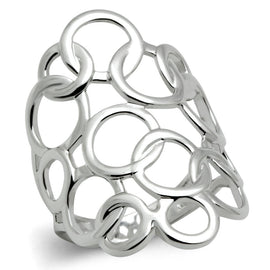 Rhodium Brass Ring with No Stone